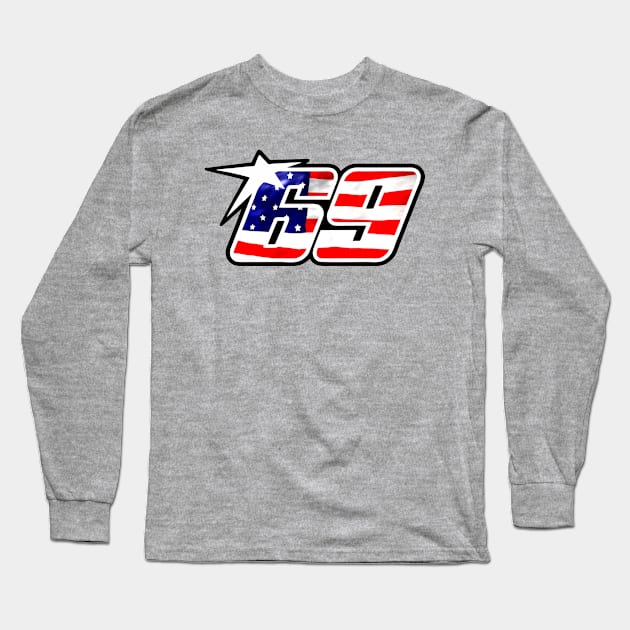 Ride In Peace Nicky Hayden 69 Long Sleeve T-Shirt by brakrot